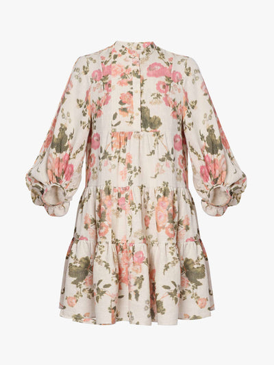 Erdem Winona printed linen dress at Collagerie