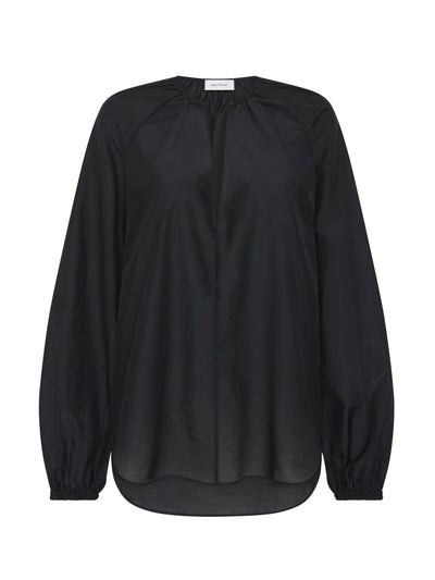 Matteau Black voluminous blouse at Collagerie