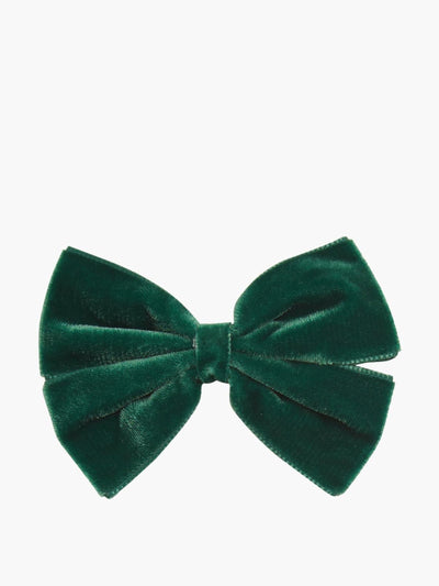Amaia Green large velvet hairclip at Collagerie