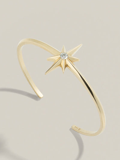 Lucy Delius Victorian star fluted bangle at Collagerie