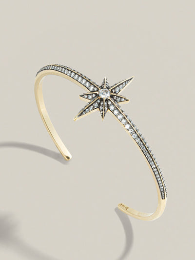 Lucy Delius Victorian star diamond bangle at Collagerie