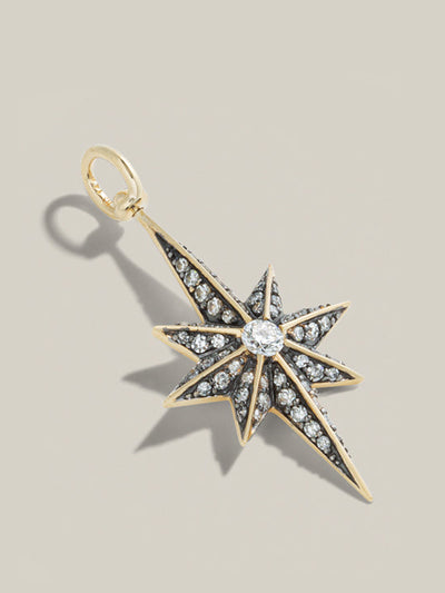 Lucy Delius Victorian star diamond pendant at Collagerie