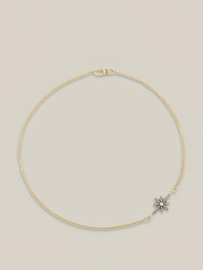 Lucy Delius Victorian star east west mini diamond necklace at Collagerie