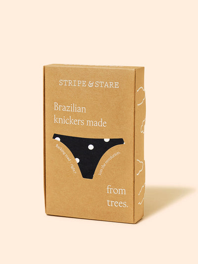 Stripe & Stare Vintage spot brazilian knicker at Collagerie