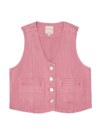 Seventy + Mochi Bea waistcoat in powder pink at Collagerie