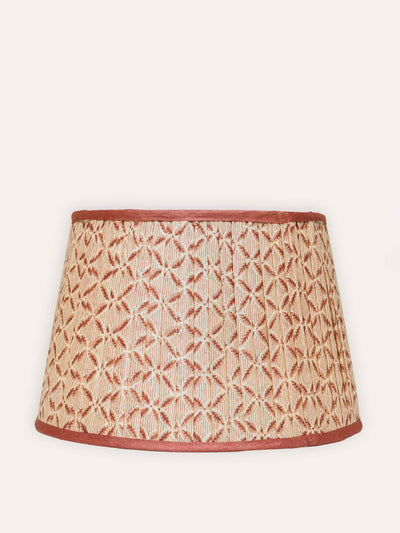 Birdie Fortescue Pink pleated silk single band lampshade at Collagerie