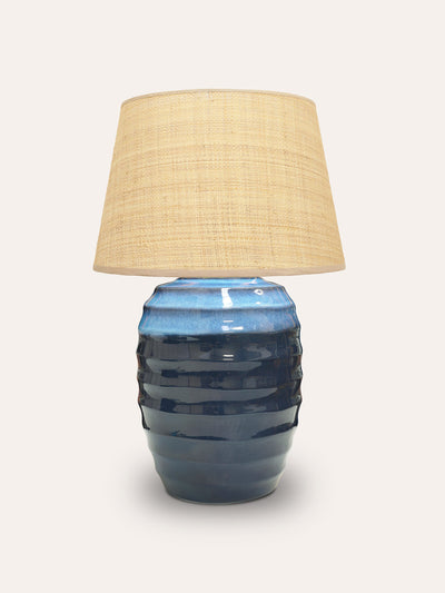 Birdie Fortescue Blue beehive ceramic lamp at Collagerie