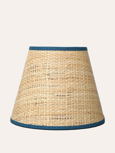 Birdie Fortescue Midnight Seema raffia pendant candle shade at Collagerie