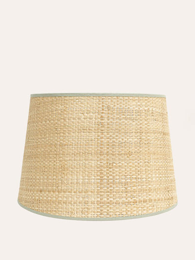 Birdie Fortescue Light green Seema raffia lampshade at Collagerie