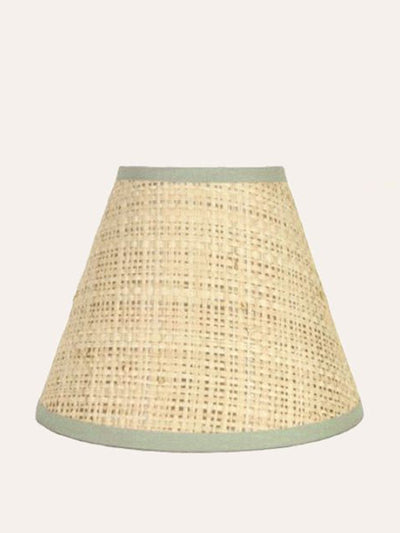 Birdie Fortescue Light green Seema raffia candle lampshade at Collagerie