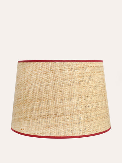 Birdie Fortescue Pink Seema raffia lampshade at Collagerie