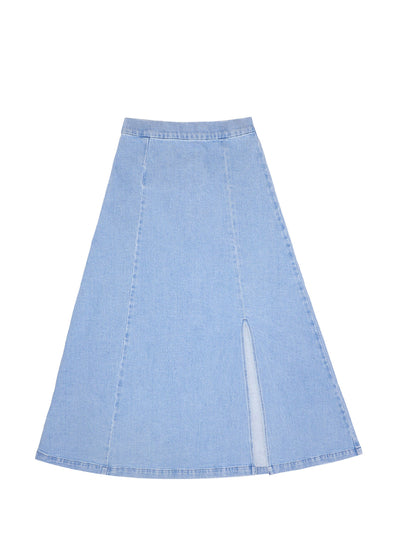 Seventy + Mochi Faye slip skirt in oceanic blue at Collagerie