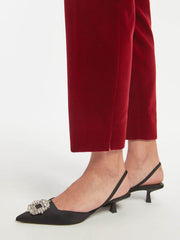 Red tatum velvet tapered trousers Trouser Cefinn    - Collagerie