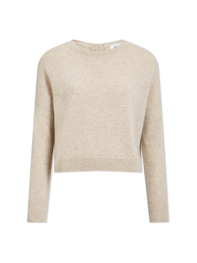 Cefinn Sand Lainey cashmere jumper at Collagerie