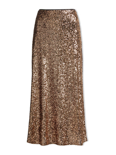 Cefinn Gold Scarlett sequin maxi skirt at Collagerie