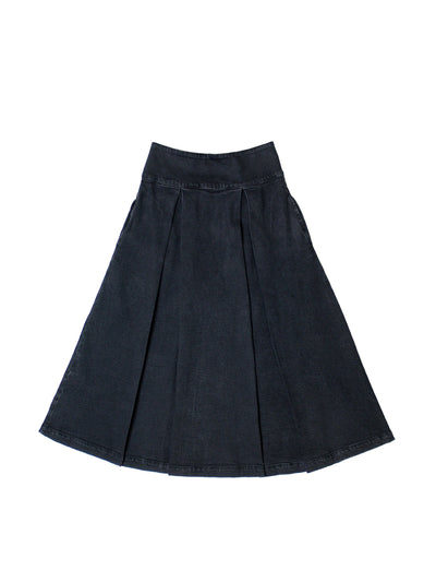 Seventy + Mochi Maddie skirt in washed black at Collagerie