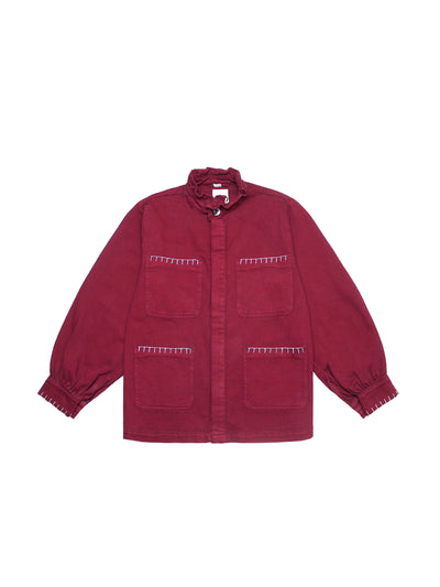 Seventy + Mochi Pablo jacket in burgundy at Collagerie