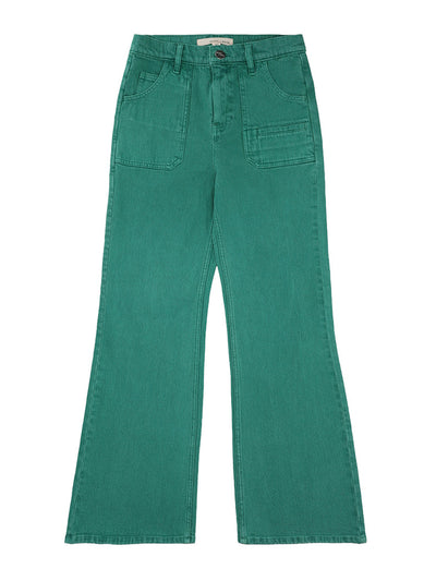 Seventy + Mochi Queenie jean in jade green at Collagerie