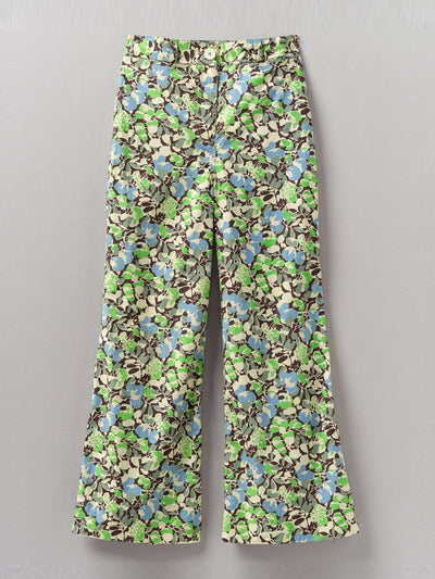 Toast Hedgerow print kick flare trousers at Collagerie