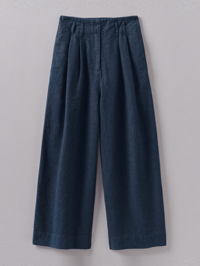 Toast Hemp cotton paper bag trousers at Collagerie