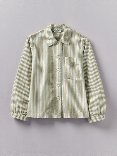 Toast Raft stripe patch pocket cotton shirt at Collagerie