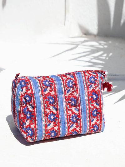 Beulah London Block printed wash bag at Collagerie