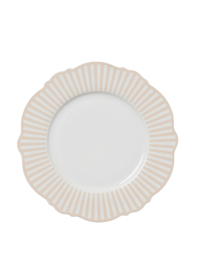 In The Roundhouse Beige wave dinner plates, set of 4 at Collagerie