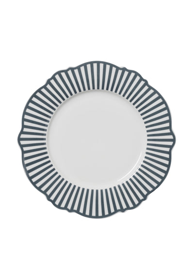 In The Roundhouse Charcoal wave dinner plates, set of 4 at Collagerie