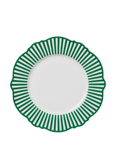 In The Roundhouse Forest green wave dinner plates (set of 4) at Collagerie