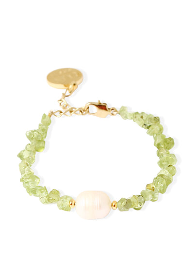 By Alona Gold and peridot Willow bracelet at Collagerie