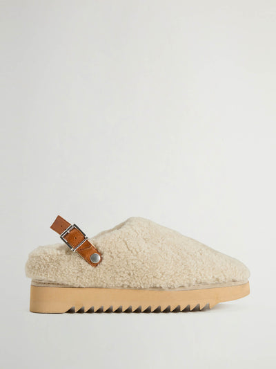 Woolrcich Shearling mules at Collagerie