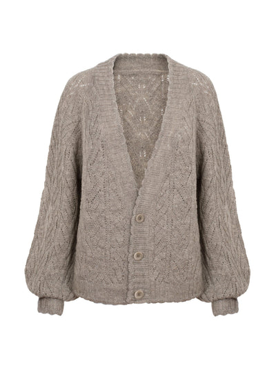 Herd Mist wool Wyre cardigan at Collagerie