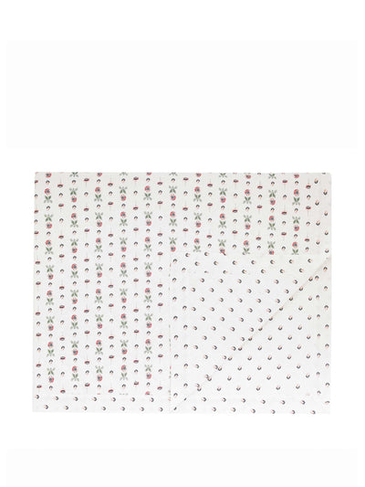 Yolke Winter Rose print cotton quilt at Collagerie