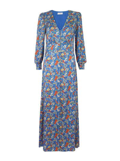 Yolke Thea blue floral dress at Collagerie