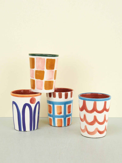 LRNCE Hand painted ceramic cups at Collagerie