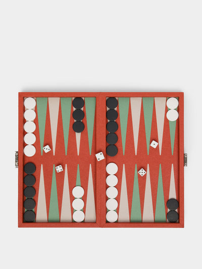 Giobagnara Phileas wood miniature travel backgammon set at Collagerie