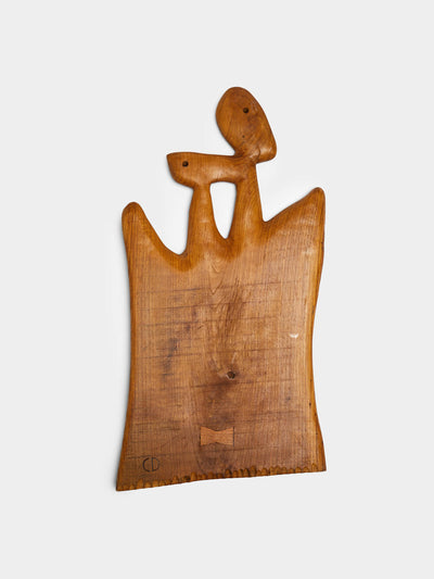 Eliot Daguet Hand-carved oak serving board at Collagerie