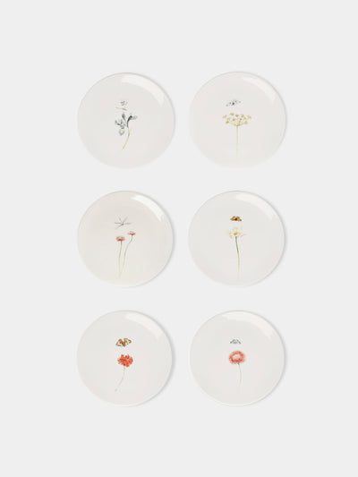 Laboratorio Paravicini Bloom ceramic dessert plates (set of 6) at Collagerie