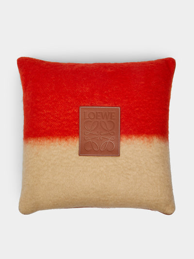 Loewe Home Mohair logo cushion at Collagerie