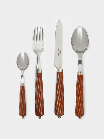 Alain Saint-Joanis Oregon rosewood dinner cutlery (set of 4) at Collagerie
