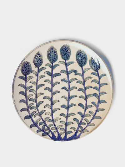 Anut Cairo Buds hand-painted ceramic serving platter at Collagerie