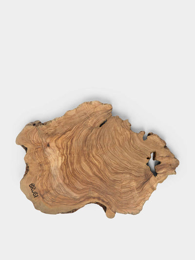 Art Brugi Hand-carved olivewood cheese board at Collagerie