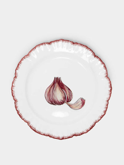 Abask Vegetable garden garlic side plate at Collagerie