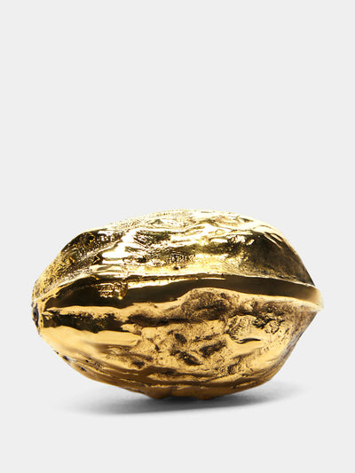 Carl Auböck Walnut brass paperweight at Collagerie