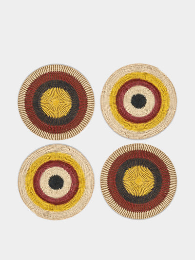 CasaLatina Amazonia handwoven iraca palm placemats (set of 4) at Collagerie