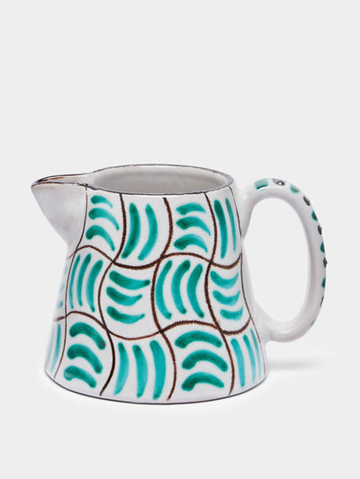 Ceramica Pinto Vietri hand-painted ceramic pitcher at Collagerie