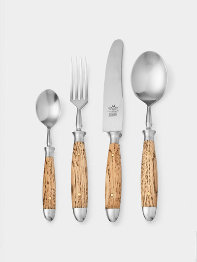 Eichenlaub Light oak Old German dinner cutlery (set of 4) at Collagerie