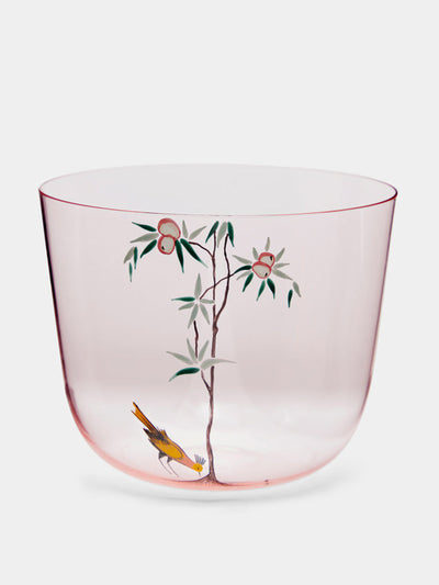 Lobmeyr Garden Of Paradise hand-painted crystal water tumbler at Collagerie