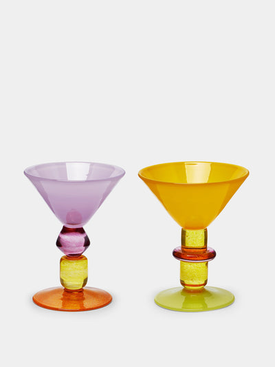 Gather Hand-Blown Martini Glasses (Set of 2) at Collagerie