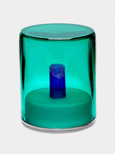 Green Wolf Studio Murano glass portable table light at Collagerie